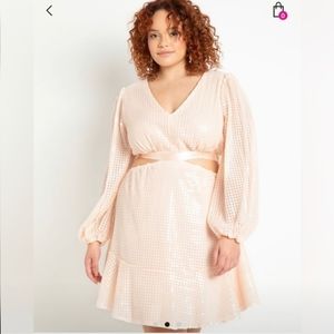 COPY - Eloquii cut out sequin midi dress